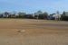 Baseball field. Third base in foreground.