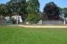 Baseball field view.