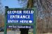Glover Field sign from East Sanford Ave.